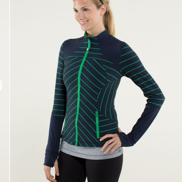 lululemon athletica Jackets & Blazers - Lululemon Forme Jacket *Cuffins

Slalom Stripe Ink